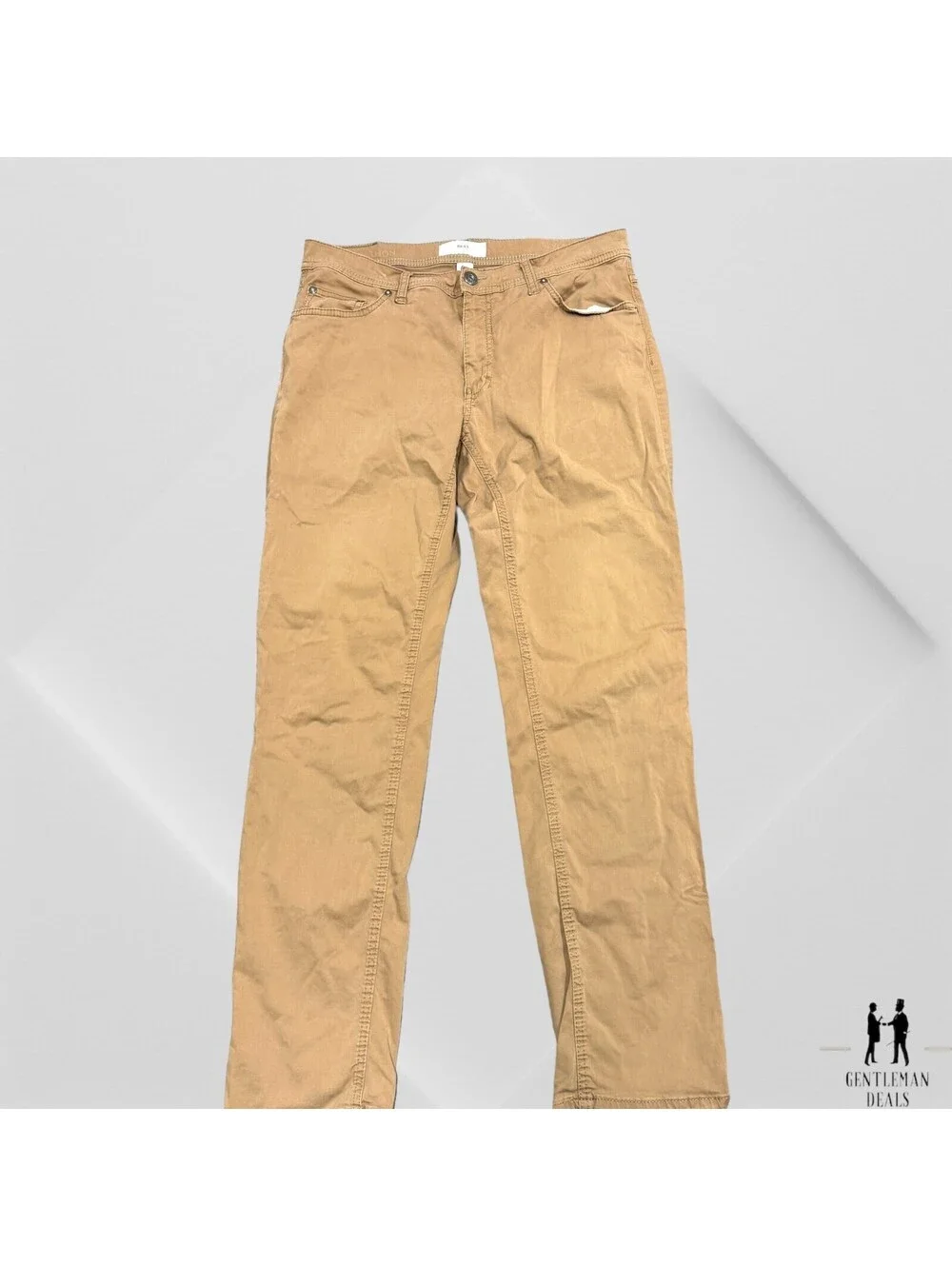 Brax Feel Marathon Cooper FA MT Flex Slim Fit Chino Pants Men's 48 32x31 Khaki